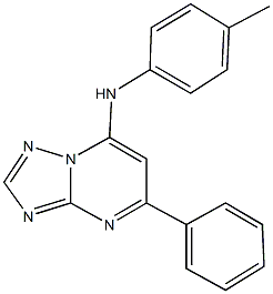 N-(4-methylphenyl)-N-(5-phenyl[1,2,4]triazolo[1,5-a]pyrimidin-7-yl)amine Structure