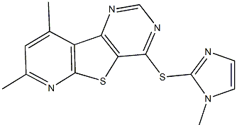 7,9-dimethylpyrido[3',2':4,5]thieno[3,2-d]pyrimidin-4-yl 1-methyl-1H-imidazol-2-yl sulfide Structure