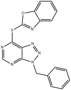 722456-31-7 1,3-benzoxazol-2-yl 3-benzyl-3H-[1,2,3]triazolo[4,5-d]pyrimidin-7-yl sulfide