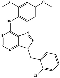3-(2-chlorobenzyl)-N-(2,4-dimethoxyphenyl)-3H-[1,2,3]triazolo[4,5-d]pyrimidin-7-amine Structure
