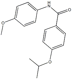 4-isopropoxy-N-(4-methoxyphenyl)benzamide Structure