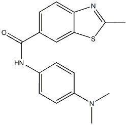 N-[4-(dimethylamino)phenyl]-2-methyl-1,3-benzothiazole-6-carboxamide Structure