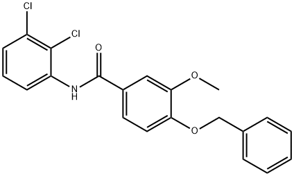 4-(benzyloxy)-N-(2,3-dichlorophenyl)-3-methoxybenzamide Structure