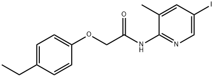 2-(4-ethylphenoxy)-N-(5-iodo-3-methyl-2-pyridinyl)acetamide Structure