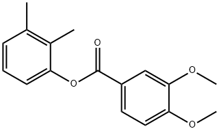 2,3-dimethylphenyl 3,4-dimethoxybenzoate 구조식 이미지