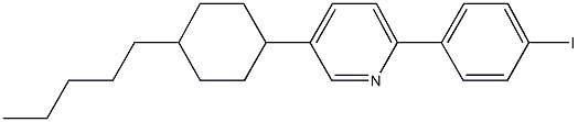 2-(4-iodophenyl)-5-(4-pentylcyclohexyl)pyridine 구조식 이미지