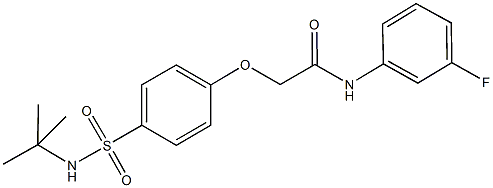 2-{4-[(tert-butylamino)sulfonyl]phenoxy}-N-(3-fluorophenyl)acetamide Structure