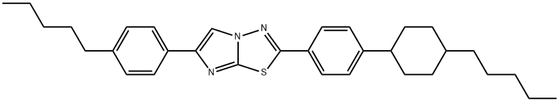 2-[4-(4-pentylcyclohexyl)phenyl]-6-(4-pentylphenyl)imidazo[2,1-b][1,3,4]thiadiazole Structure