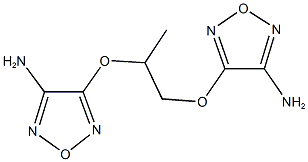 4-{2-[(4-amino-1,2,5-oxadiazol-3-yl)oxy]-1-methylethoxy}-1,2,5-oxadiazol-3-ylamine 구조식 이미지