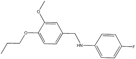 N-(4-fluorophenyl)-N-(3-methoxy-4-propoxybenzyl)amine 구조식 이미지