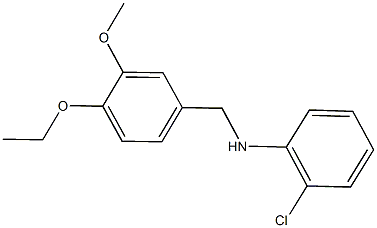 N-(2-chlorophenyl)-N-(4-ethoxy-3-methoxybenzyl)amine 구조식 이미지