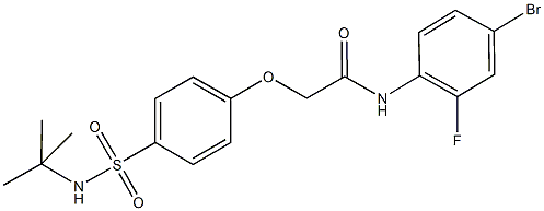 N-(4-bromo-2-fluorophenyl)-2-{4-[(tert-butylamino)sulfonyl]phenoxy}acetamide Structure