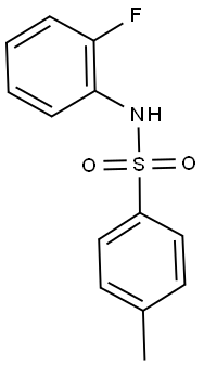 N-(2-fluorophenyl)-4-methylbenzenesulfonamide 구조식 이미지