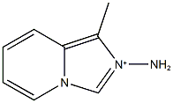 2-amino-1-methylimidazo[1,5-a]pyridin-2-ium 구조식 이미지