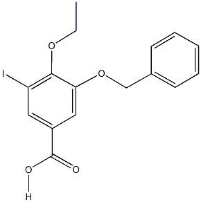 3-(benzyloxy)-4-ethoxy-5-iodobenzoic acid 구조식 이미지