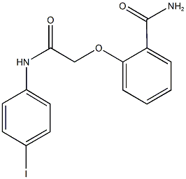 2-[2-(4-iodoanilino)-2-oxoethoxy]benzamide 구조식 이미지