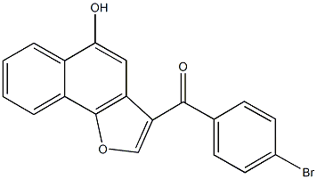 (4-bromophenyl)(5-hydroxynaphtho[1,2-b]furan-3-yl)methanone Structure