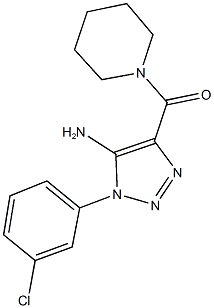 1-(3-chlorophenyl)-4-(1-piperidinylcarbonyl)-1H-1,2,3-triazol-5-ylamine Structure