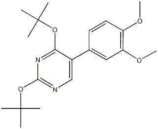 2,4-ditert-butoxy-5-(3,4-dimethoxyphenyl)pyrimidine Structure