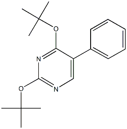 2,4-ditert-butoxy-5-phenylpyrimidine Structure