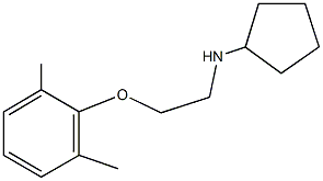 N-cyclopentyl-N-[2-(2,6-dimethylphenoxy)ethyl]amine 구조식 이미지