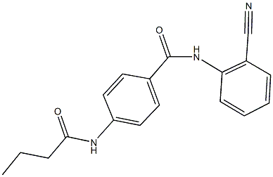 4-(butyrylamino)-N-(2-cyanophenyl)benzamide Structure