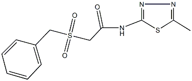 2-(benzylsulfonyl)-N-(5-methyl-1,3,4-thiadiazol-2-yl)acetamide Structure