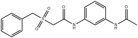 N-[3-(acetylamino)phenyl]-2-(benzylsulfonyl)acetamide Structure