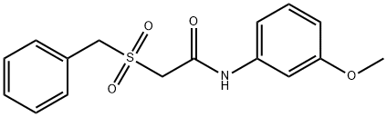 2-(benzylsulfonyl)-N-(3-methoxyphenyl)acetamide Structure