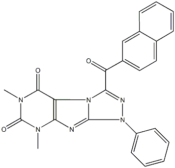6,8-dimethyl-3-(2-naphthoyl)-1-phenyl-1H-[1,2,4]triazolo[3,4-f]purine-5,7(6H,8H)-dione 구조식 이미지