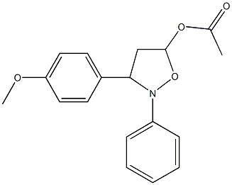 3-(4-methoxyphenyl)-2-phenyl-5-isoxazolidinyl acetate Structure