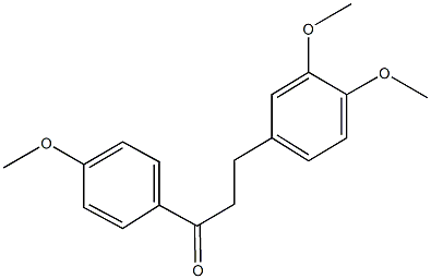 3-(3,4-dimethoxyphenyl)-1-(4-methoxyphenyl)-1-propanone 구조식 이미지