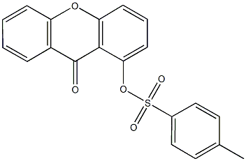 9-oxo-9H-xanthen-1-yl 4-methylbenzenesulfonate 구조식 이미지