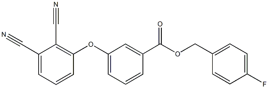 4-fluorobenzyl 3-(2,3-dicyanophenoxy)benzoate 구조식 이미지