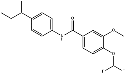 N-(4-sec-butylphenyl)-4-(difluoromethoxy)-3-methoxybenzamide Structure