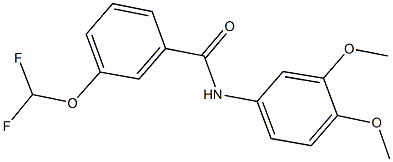 3-(difluoromethoxy)-N-(3,4-dimethoxyphenyl)benzamide Structure