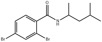 2,4-dibromo-N-(1,3-dimethylbutyl)benzamide 구조식 이미지