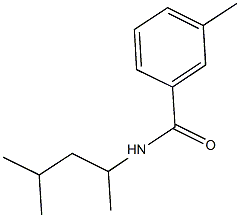 N-(1,3-dimethylbutyl)-3-methylbenzamide 구조식 이미지