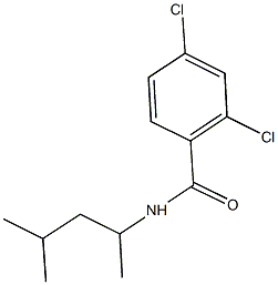 2,4-dichloro-N-(1,3-dimethylbutyl)benzamide Structure