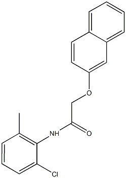 N-(2-chloro-6-methylphenyl)-2-(2-naphthyloxy)acetamide Structure