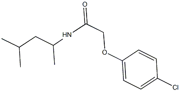 2-(4-chlorophenoxy)-N-(1,3-dimethylbutyl)acetamide Structure