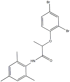 2-(2,4-dibromophenoxy)-N-mesitylpropanamide Structure