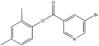 2,4-dimethylphenyl 5-bromonicotinate 구조식 이미지