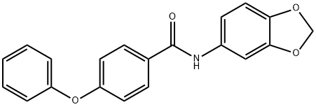 N-(1,3-benzodioxol-5-yl)-4-phenoxybenzamide 구조식 이미지