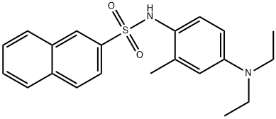 N-[4-(diethylamino)-2-methylphenyl]-2-naphthalenesulfonamide 구조식 이미지