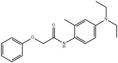 N-[4-(diethylamino)-2-methylphenyl]-2-phenoxyacetamide 구조식 이미지