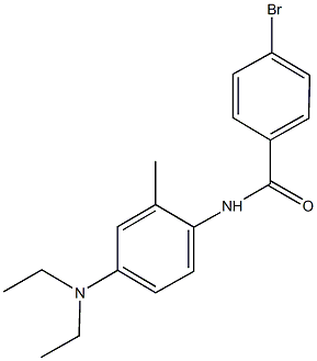4-bromo-N-[4-(diethylamino)-2-methylphenyl]benzamide Structure