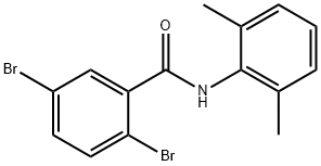 2,5-dibromo-N-(2,6-dimethylphenyl)benzamide Structure