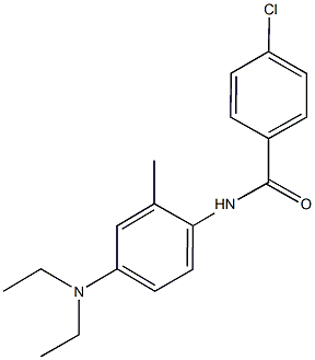 4-chloro-N-[4-(diethylamino)-2-methylphenyl]benzamide Structure