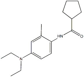 N-[4-(diethylamino)-2-methylphenyl]cyclopentanecarboxamide 구조식 이미지